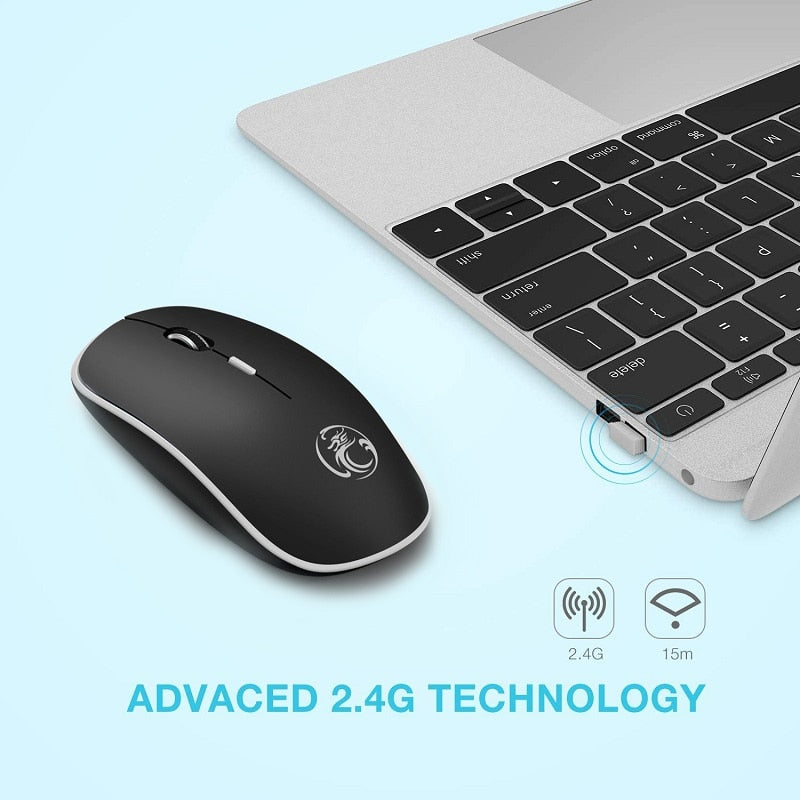 Ergonomic Mouse Wireless Mouse Computer Mouse PC USB Optical 2.4Ghz 1600 DPI Silent Mause Mini Noiseless Mice For PC Laptop Mac