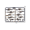 Military Weapon Box SWAT Gun Sandbag Armor Cannon Guns Toy Suit Figures Building Blocks Toys for Children WW2 Weapons Kids Gifts