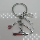 Mechanical Keychain Dad Father Initial Keychain Father's Day Gift Letter A-Z Truck Keychain Truck Key Ring Car Truck Lover Gift