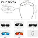 KINGSEVEN Ultralight Frame Polarized Sunglasses Men Fashion New Sports Style Square Sun Glasses Male Outdoor Travel UV Goggles