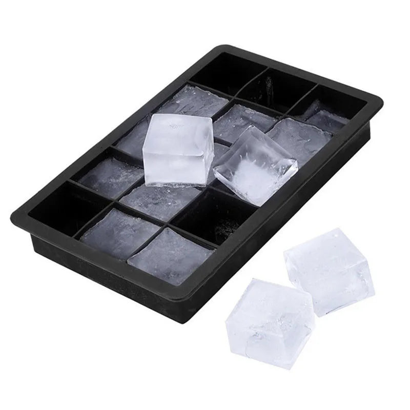 Perfect Ice Cube Silicone Cube Maker Form  Cake Pudding Chocolate Molds Easy to Remove Ice Trays Fade Resistant