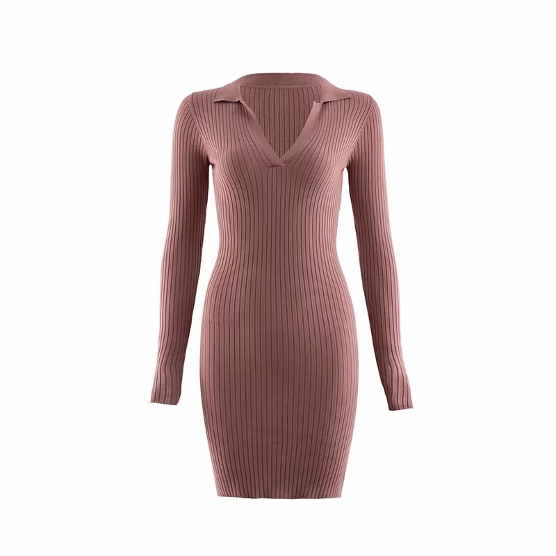 Summer 2022 cotton mini dress long sleeve casual vintage dresses autumn casual office dress women elegant bodycon dress for work