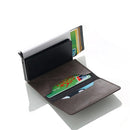 Rfid Blocking Credit Card Holder Men Wallets Slim Thin Business Leather Metal Cardholder Pocket Case Magic Smart Wallet