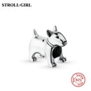 Dog Animal Footprint Beads 925 Sterling Silver Loyal Partners French Bulldog Doggy Charm Fit Bracelet for Women Diy Fine Jewelry