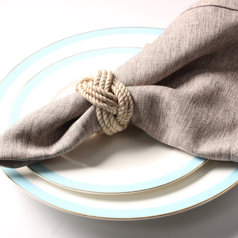 10pcs Model room natural jute napkin ring rope woven napkin buckle linen rope napkin ring