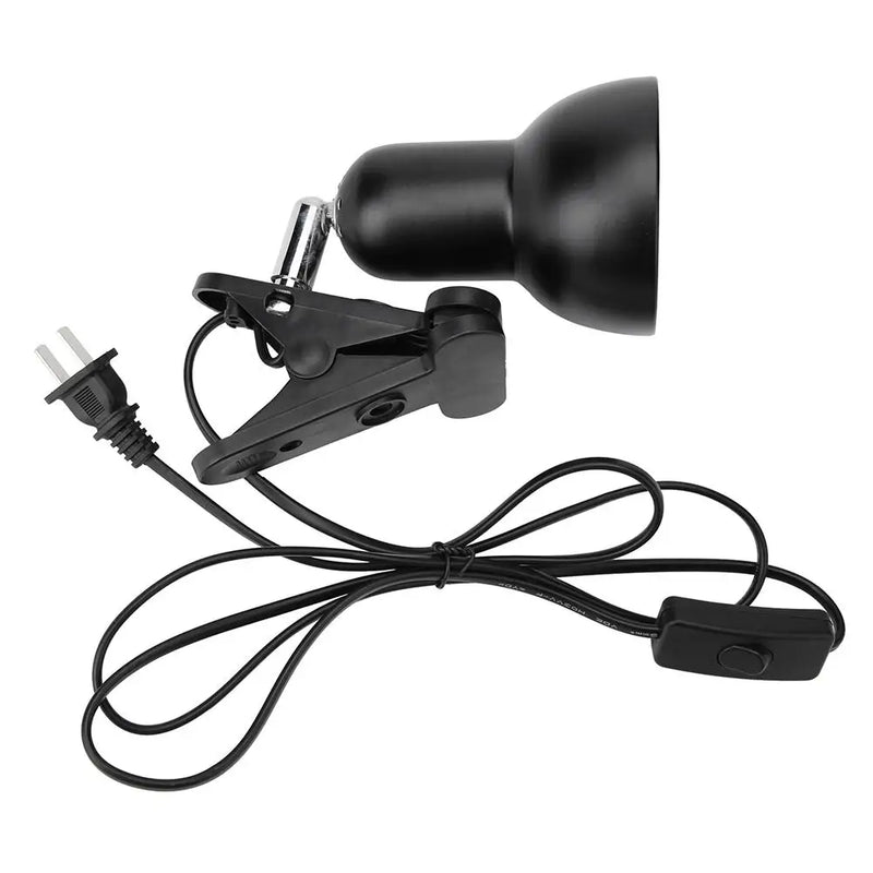 360 Degrees Rotating Clip Light Base Turtle Reptile Basking Clamp Lamp Holder With On Off Switch Bedside Light Base