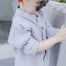 Summer Baby Boys  Shirts Toddler Boy Cotton Linen Long Sleeve shirt 1-6 Yrs Kids Shirt Casual Children