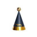 1 pcs/lot Birthday Hats Kids Boy Girl Black Birthday Party Decorations Happy Birthday Paper Hat Prince Princess Crown