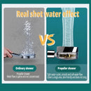 360 Degrees Rotating Rainfall With Small Fan Hand-held Shower Head High Pressure Spray Nozzle Water Saving Bathroom Accessories