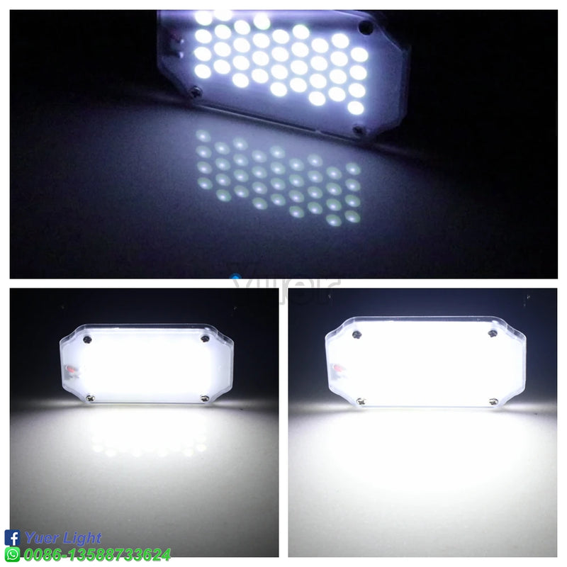 36Pcs LED Strobe Light White Color DJ Disco Stage Flash Lamp Mini Par Light Music Sound Control Christmas Stroboscope Bar Light