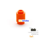 50pcs/lot DIY Blocks Building Bricks Cylindrical Educational Assemblage Construction Toys for Children Size Compatible Brand