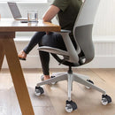 5 Desk Chair Wheels Office Chair Caster Diameter 50mm Hard Floor Caster Double Wheel Design Swivel Chair Wheels for Office Desk