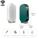 2021 New Jewelry Box Organizer 4 Fan Storage Case Necklace Earrings Ring Mirror Display Desktop Jewel Holder Plastic Large