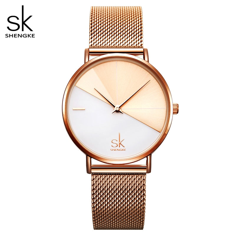 Shengke Original Design Woman Watches Creative Fashion Womens Quartz Wristwatches SK Ladies Clock Movement Montre Feminino Watch