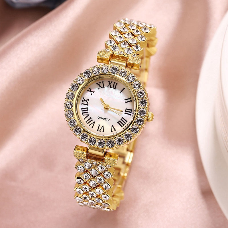 New stock! ! Women Bracelet Watches Steel belt Love Steel belt Rhinestone Quartz Wrist Watch Luxury Fashion Watch for women