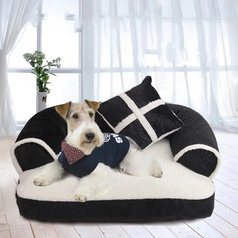 Soft Dog Beds Cat Sofa Best Pet House For Small Medium Dogs Cats Nest Classic England Style Winter Warm Sleeping Bed Puppy Mat