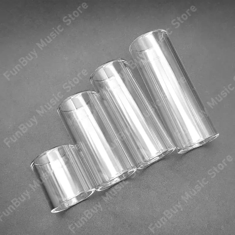 2pcs Transparent Glass Guitar Slide Set Musical Instrument Accessories 28mm/50mm/60mm/70mm Guitar Accessories