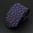Trendy Design Men's Microfiber Jacquard Necktie Animal Plant Skull Flower Woven Tie Wedding Party Father's Day Birthday Gift