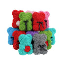 25cm Artificial Flowers Rose Bear Girlfriend Anniversary Christmas Valentine's Day Gift Birthday Present For Wedding Party