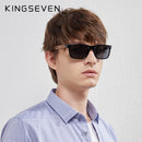 KINGSEVEN Wood Aluminum Sunglasses High Quality Full-frame Men's UV400 Polarized Glasses Mirror Lens Sports Eye Protect Eyewear