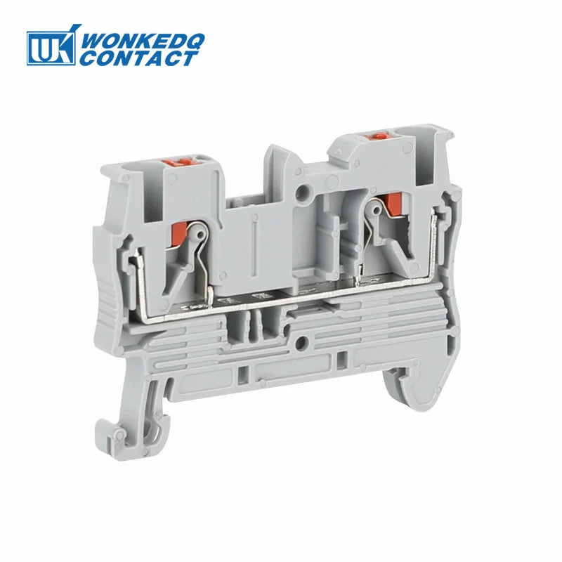 PT2.5 Push-in Terminal Block 2.5mm² Connector Spring Feed-Through Strip Plug PT-2.5 Wire Electrical Din Rail Contact PT 2.5