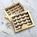 5/10 Pairs 3D Mink Eyelashes Fluffy Dramatic Eyelashes Makeup Wispy Mink Lashes Natural Long False Eyelashes Thick Fake Lashes
