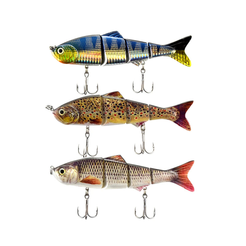 150mm 33g Freshwater 4 Sections multi Jointed life like sinking Swimbait fishing lure Hard Artificial Bait