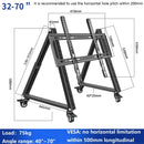 HILLPORT 32-70" TV Cart Free Lifting Rolling Mount Stand Trolley Plasma Screen LED LCD Monitor Low Height Soporte TV Mesa SC5100