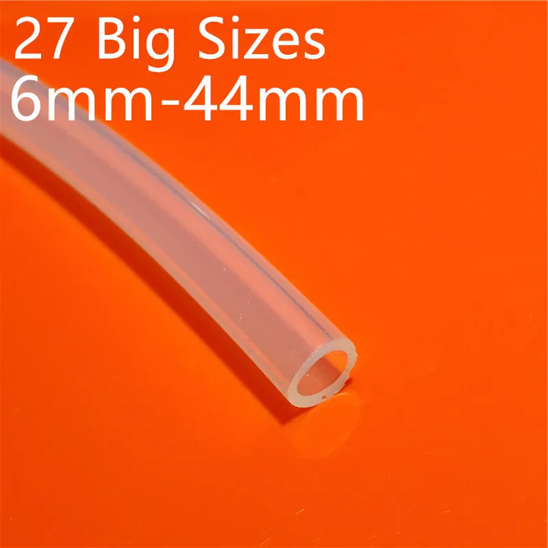 1 Meter 27 sizes 6mm to 44mm Food Grade Transparent Silicone Tube Rubber Hose Water Gas Pipe Dropshipping Sell At  A Loss