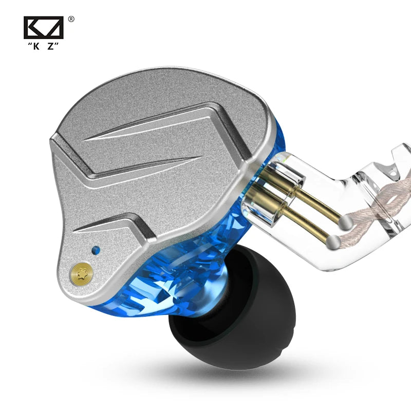 KZ ZSN Pro Hanging In Ear Monitor Earphones  Metal Technology Hifi Bass Earbuds Sport Noise Cancelling Headset ZSX Gamer Mic X