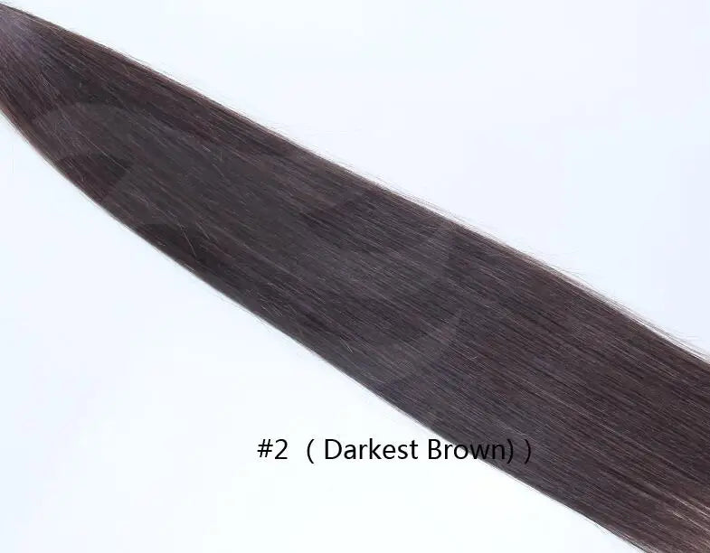 Pre Bonded Flat Tip Human Hair Extension Brazilian Remy Hair Loose Curly Keratin Fusion Flat Tip Hair Black Brown Color #2 #4