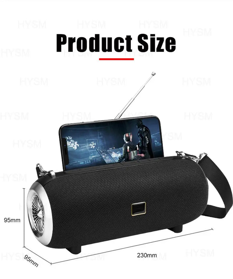 High Power 40W Bluetooth Speaker Wireless BT Column Outdoor sound Portable Music caixa de som powerful Boombox With stand Holder