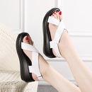 GKTINOO Women's Sandals Genuine Leather Platform Sandal 2023 Summer Gladiator High Heels Ladies Sandal Summer Shoes For Women