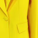 HIGH STREET Newest 2023 Runway Designer Suit Set Women's Single Button Blazer Flare Pants Suit