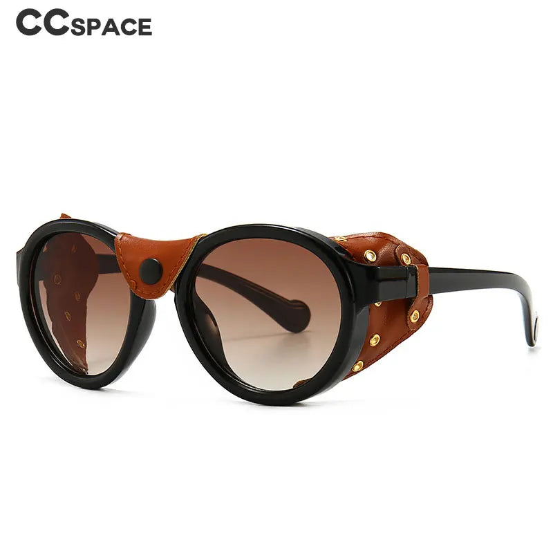 46311 Steam Punk Oval Windproof Goggle Sunglasses Men Women Fashion Shades UV400 Vintage Glasses