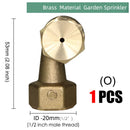 Brass Nozzle Garden Mist Sprinkler Copper Misting Cooling System Irrigation 1/2" Thread 2/3/4 Arm Sprayer Fog  Watering Tool
