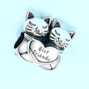 Dog Animal Footprint Beads 925 Sterling Silver Loyal Partners French Bulldog Doggy Charm Fit Bracelet for Women Diy Fine Jewelry