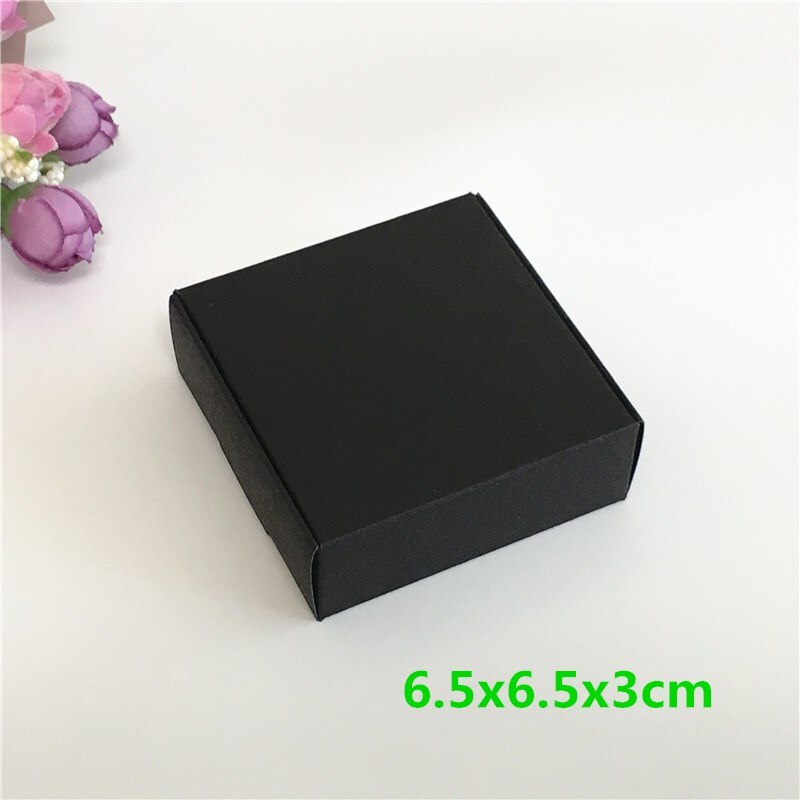 24Pcs Black Cardboard Packaging Boxes  Jewelry  Boxes Multiple Sizes Aircraft Gift Box Black Handmade Soap Packaging Boxes