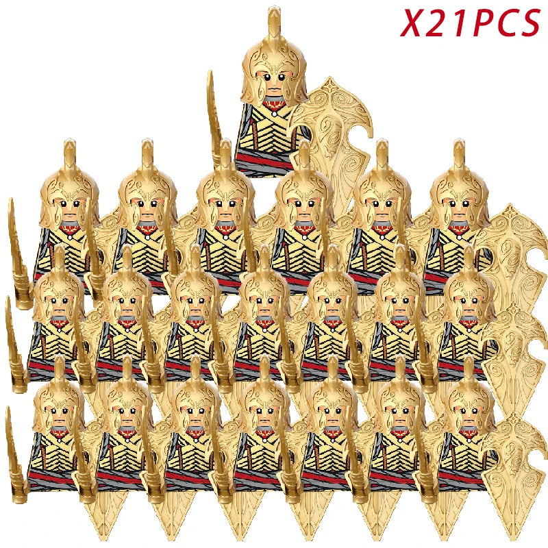 Classic Medieval Movie Elves Dwarf Warrior Iron Foot Dane leader of the Dwarfs Building Blocks LOTR Figures Toys For Children