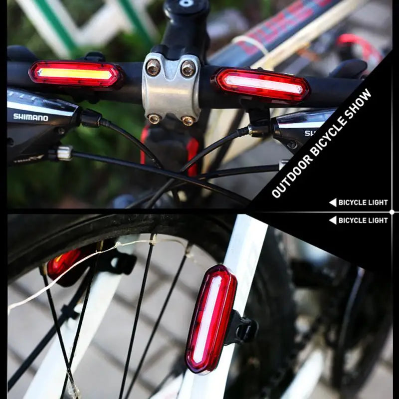 120 Lumens USB Rechargeable Bicycle Light Cycling Rear Light LED Taillight Waterproof MTB Road Bike Light Back Lamp for Bicycle