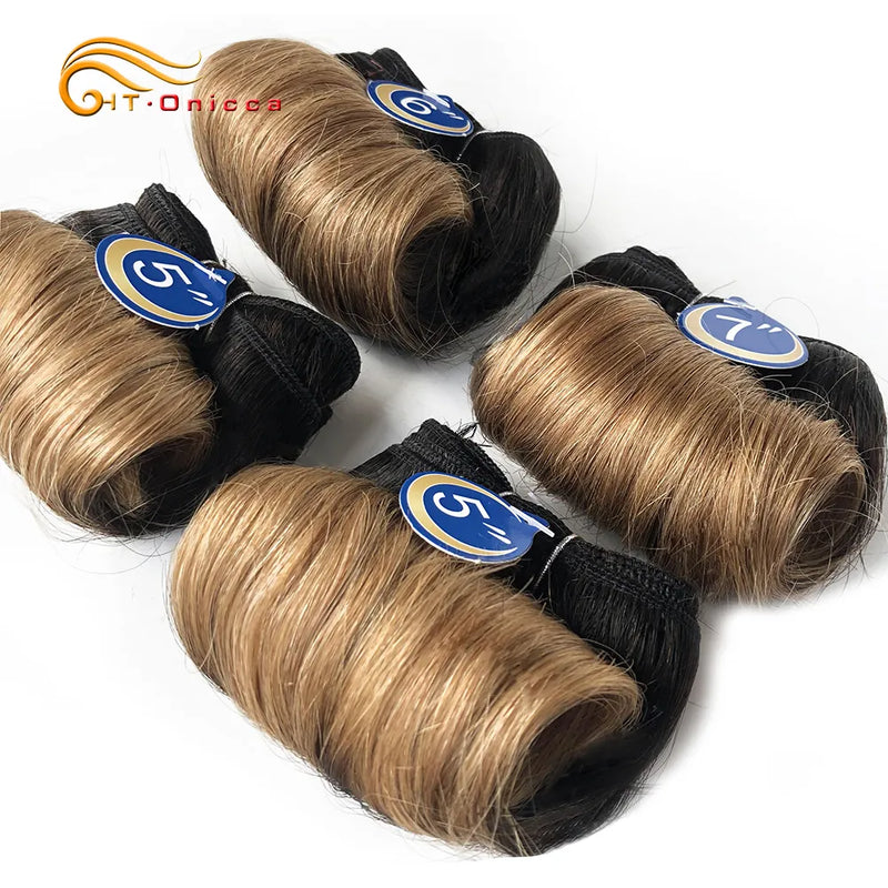 Indian Hair Bundles With Closure Transparent Closure With Bundles Loose Wave Bundles With Closure Weave Short Hair Extensions