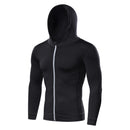 Men Fitness Sport Jacket Gym Running Hoodies Male Sportswear Workout Coat Jogging Hooded Shirt Outdoor Sweatshirt MMA Dry Fit