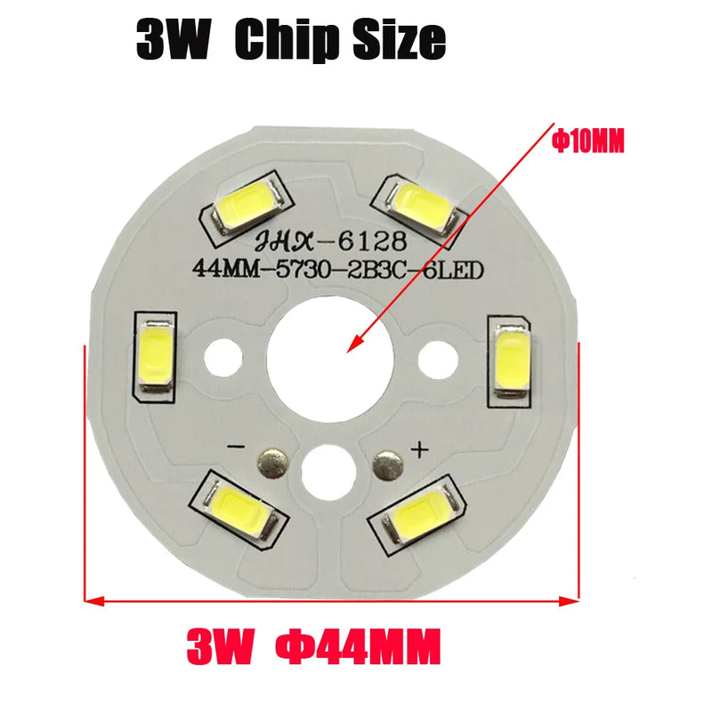 SMD5730 LED PCB Light Source Round Aluminum Lamp Plate 2 3 5 7 9 12 15 18 21 24 30 36W Diy Bulbs Retrofit Lamp Board Accessorie