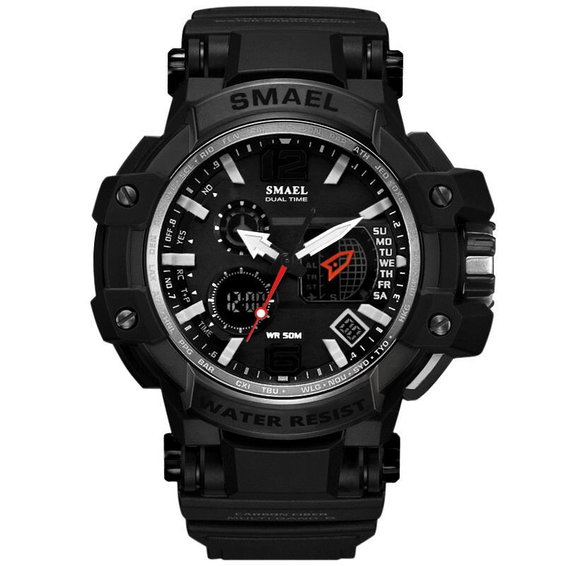 SMAEL Men Quartz Digital Watch Men‘s Sport Watches Electronic Military Wrist watch Male Waterproof Clock 1509 Relogios Masculino