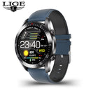 LIGE Smart Watch Men Touch Screen Watch Heart Rate Blood Pressure Monitoring Information Reminder Bluetooth Call Man Smartwatch