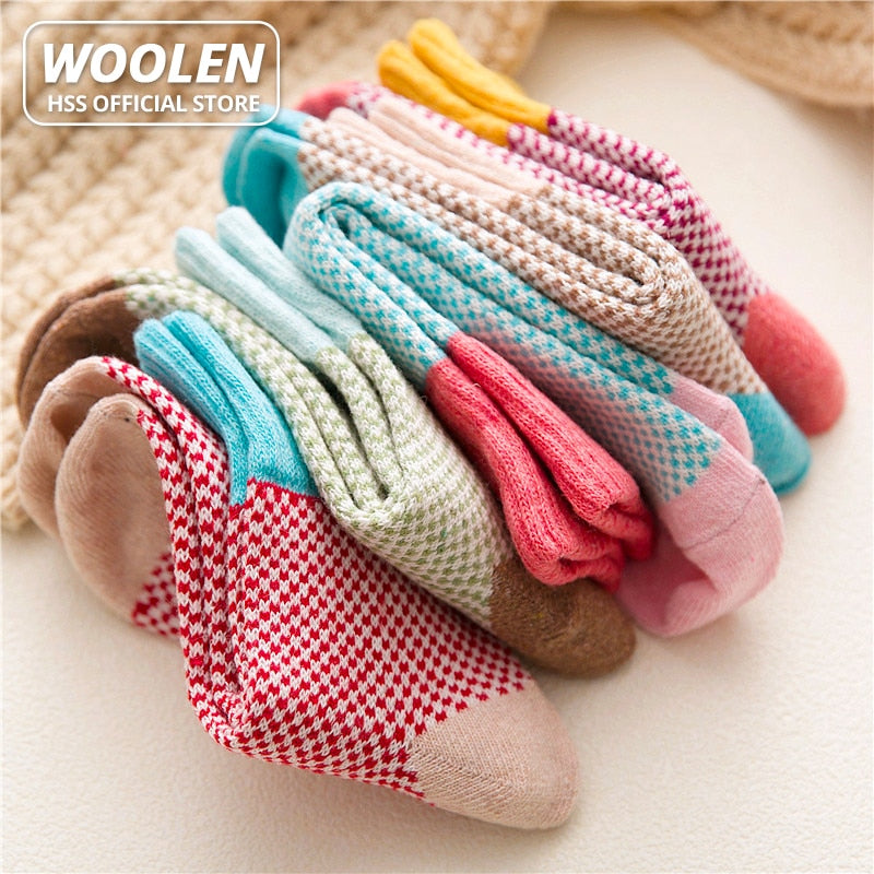 HSS Brand Thicken Women Winter Socks Warm Rabbit Wool Girl&