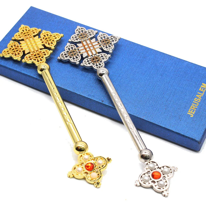 Ornaments Cross Decor Jesus Christ Hand Church Utensils Catholic Priest Orthodox