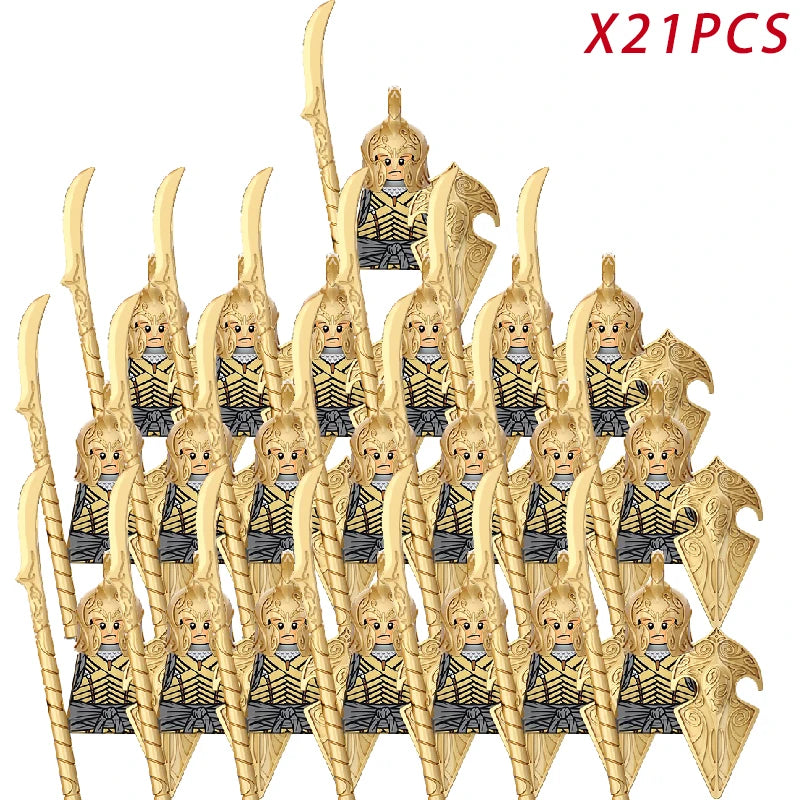 Classic Medieval Movie Elves Dwarf Warrior Iron Foot Dane leader of the Dwarfs Building Blocks LOTR Figures Toys For Children