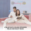 4 Inch 160W Marine Waterproof Bluetooth Speakers For ATV UTV SPA Golf Motorcycle Boat SPA UV-Proof Outdoor Indoor Music Speaker