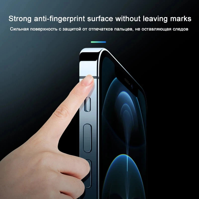 2Sets Clear Matte Carbon Fiber Sticker Phone Side Film For iPhone 15 14 13 12 Pro Max Mini Frame Protective Border Hydrogel Film